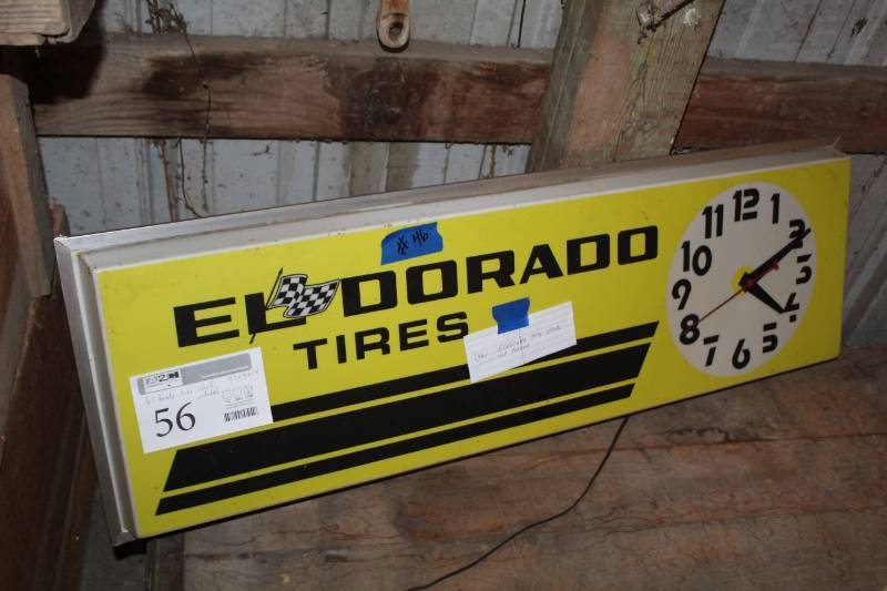 lot 56 image: Eldorado Tires Wall Clock