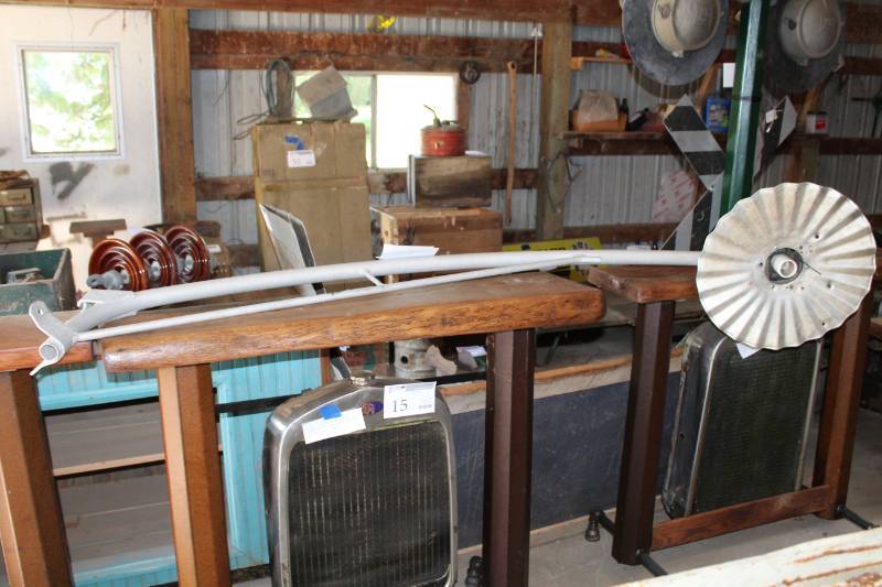 lot 89 image: Gas Station Light w Ripple Shade