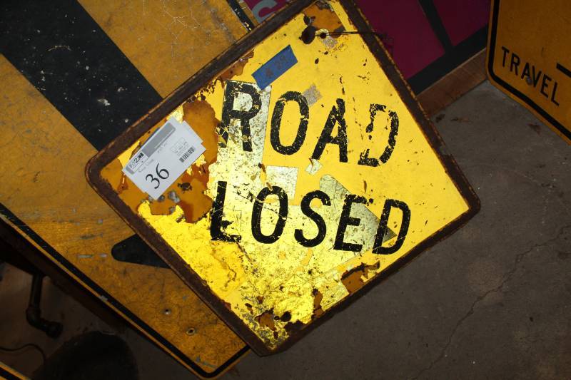 lot 36 image: Road Closed Sign