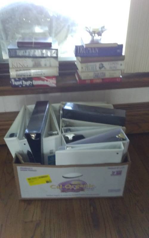lot 22 image: Assorted Hard Cover Books, 3-Ring Binders