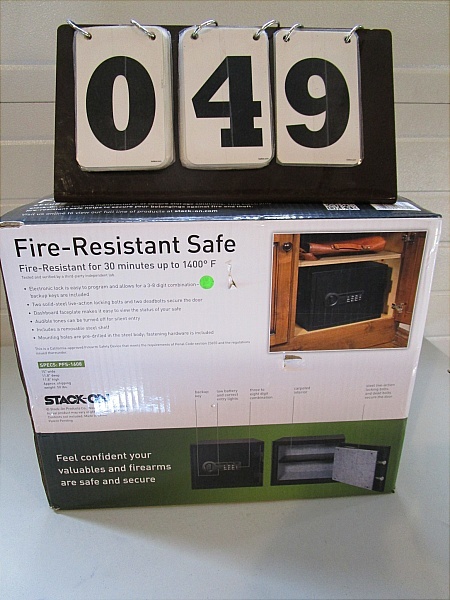 lot 49 image: Stack-On Personal Fireproof Safe