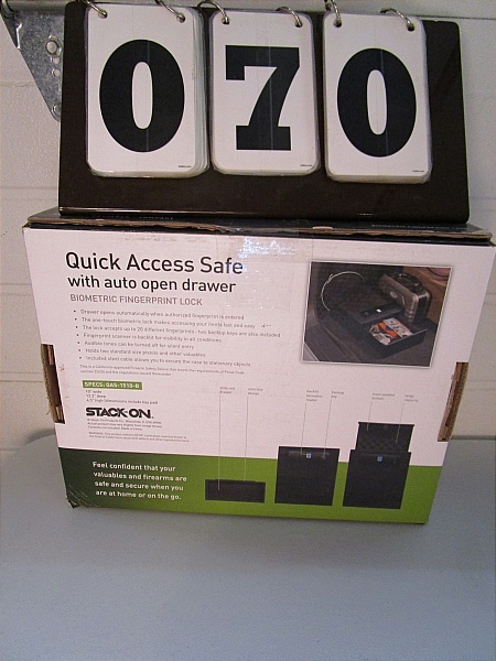 lot 70 image: Stack-On Quick Access Safe