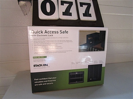 lot 77 image: Stack-On Quick Access Safe