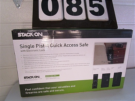 lot 85 image: Stack-On Quick Access Safe