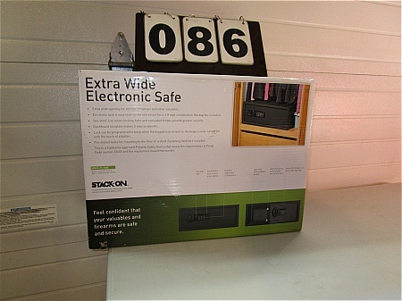 lot 86 image: Stack-On Large Extra Wide Personal Safe