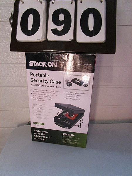 lot 90 image: Stack-On Portable Security Case with Quick Acess RFIDElectronic Lock