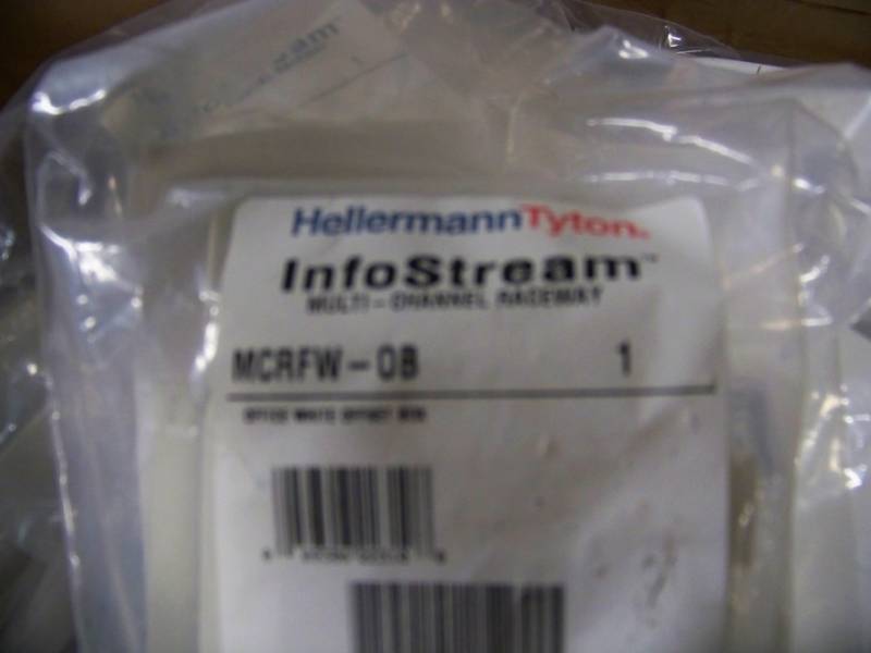 (LARGE LOT - 40) Hellermann Tyton, InfoStream, Multi-Channel Raceway Boxes