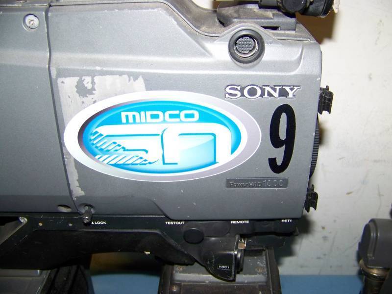 Lot of Six (6) Sony Professional  Studio Color Video Cameras