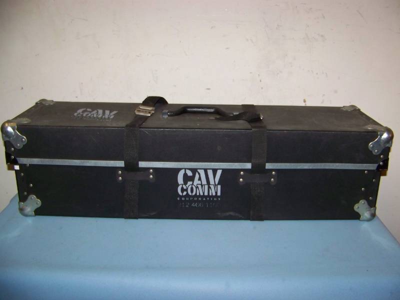 Curtains  Drapes and Metal Frame in Hard Sided Case