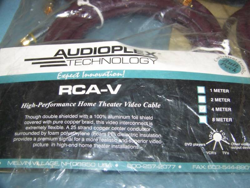 AudioPlex, Liberty Wire & Cable and Pure AV Cables - NEW in packaging