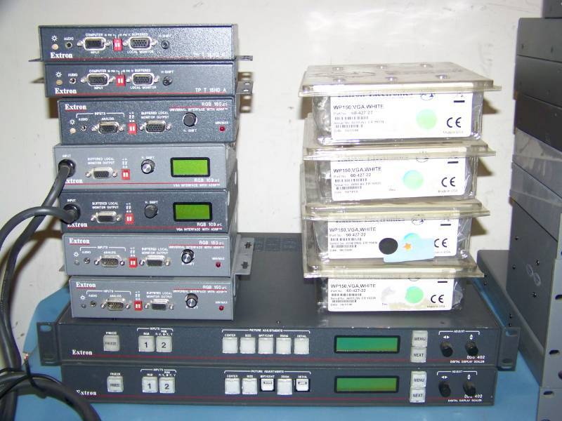 (LARGE LOT) Extron Electronics, Switchers, Scalers, Distribution Amplifiers  Amps, Interface Units and more