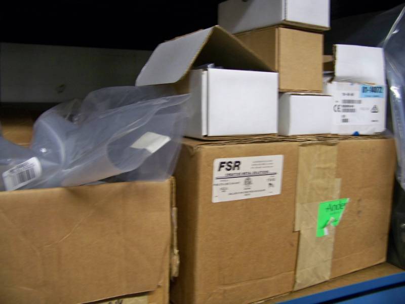 (LARGE LOT - 8 Wide Shelf) Miscellaneous Professional Audio & Video Parts, Components & Accessories - Mostly New Items