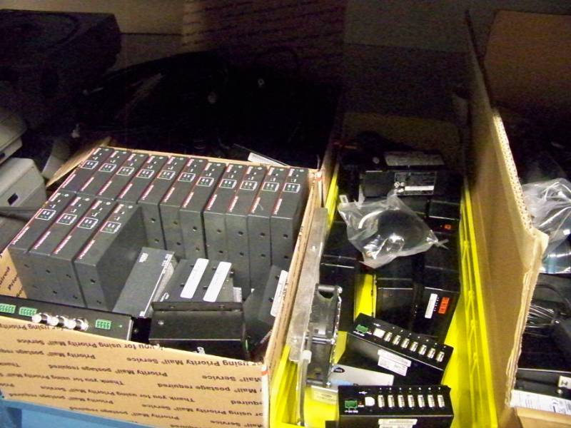 (LARGE LOT - 8 Wide Shelf) Miscellaneous Professional Audio & Video Parts, Components & Accessories