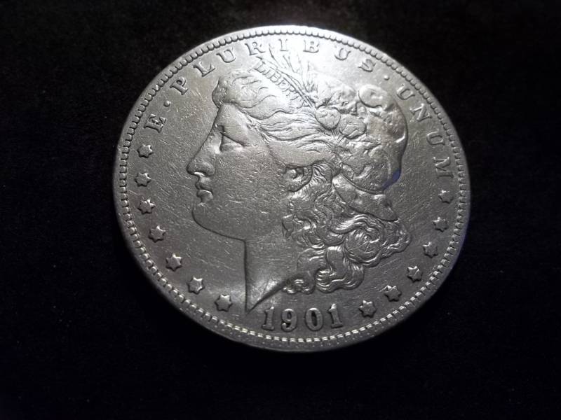 lot 18 image: 1901 S Morgan Silver Dollar