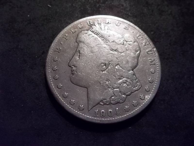 lot 23 image: 1904 S Morgan Silver Dollar