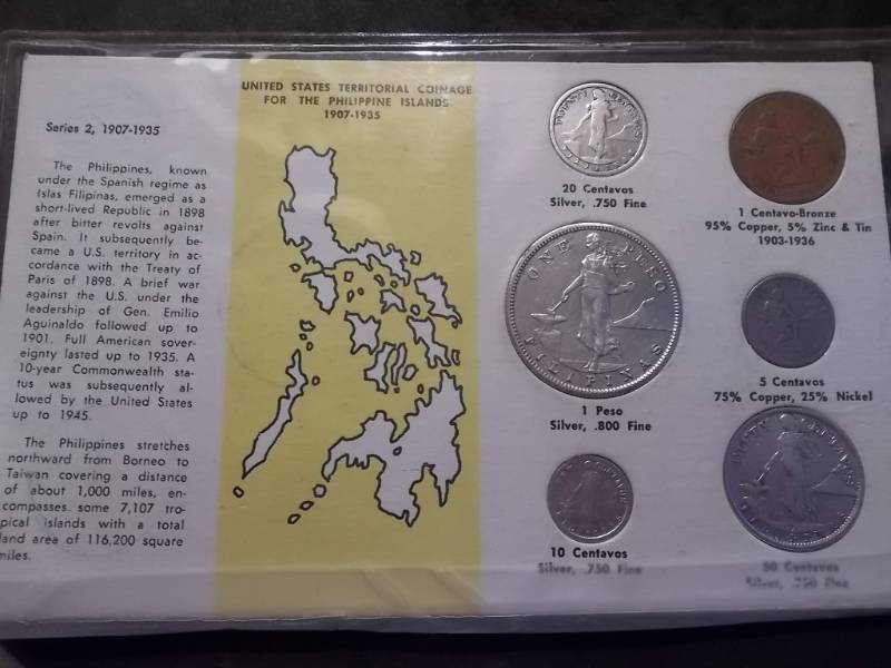 lot 46 image: US Minted Coinage From Territory For Philippine Islands 1907-1935