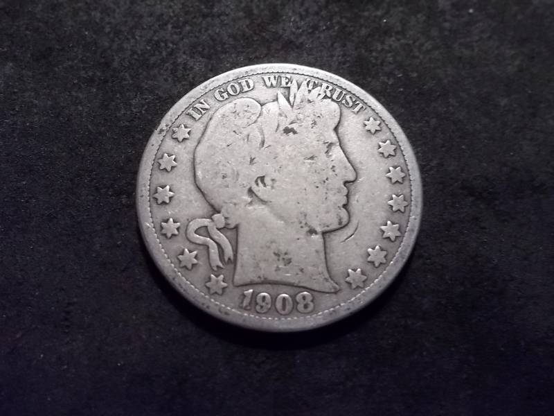 lot 55 image: 1908 O Barber Half Dollar