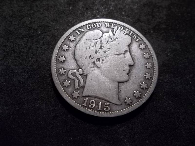 lot 57 image: 1915 S Barber Half Dollar