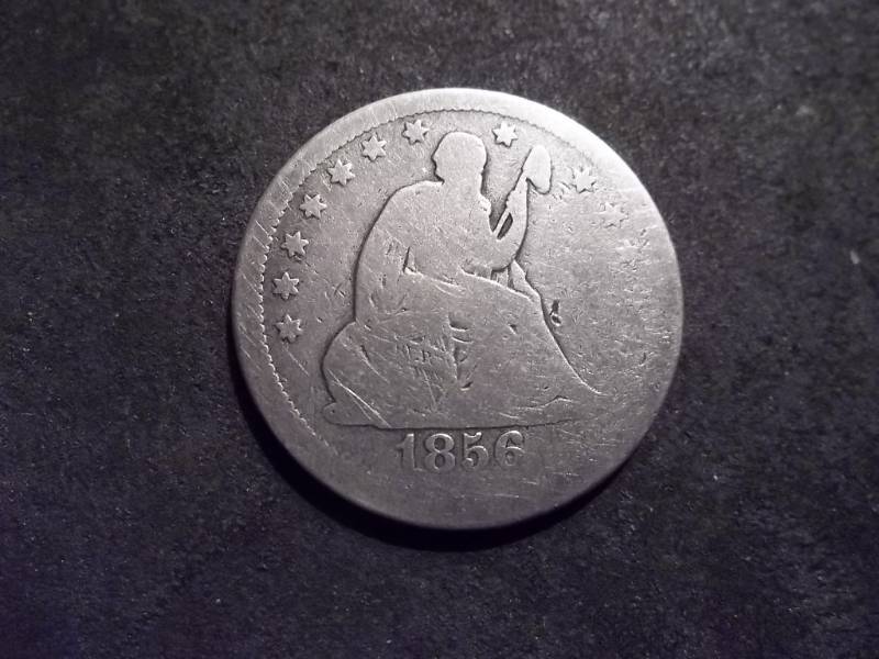 lot 64 image: 1856 Seated Liberty Quarter