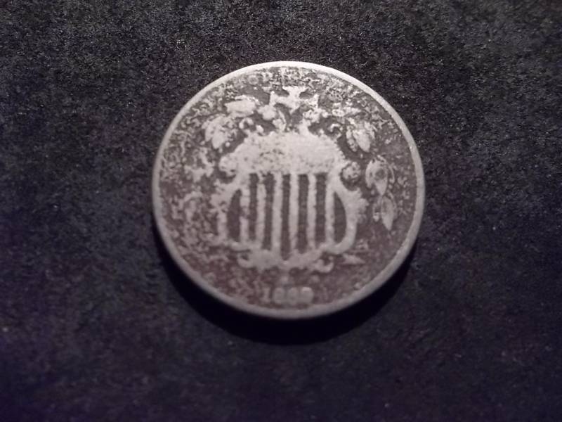 lot 73 image: 1869 Shield Nickel