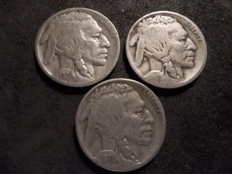 lot 81 image: 1928, 1928 D, 1928 S Buffalo Nickels