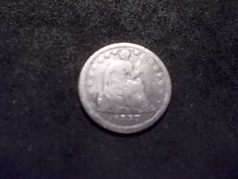 lot 86 image: 1857 Seated Liberty Quarter