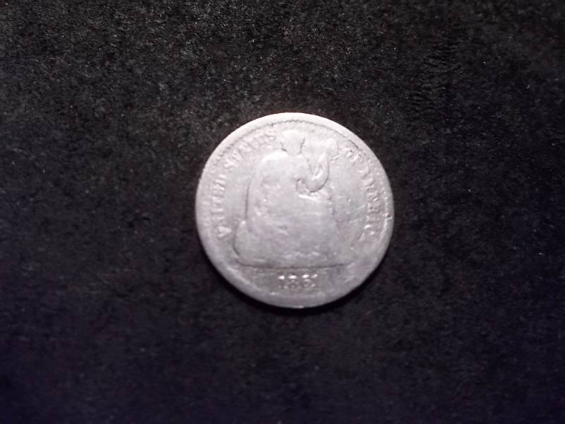 lot 87 image: 1861 Seated Half Dime