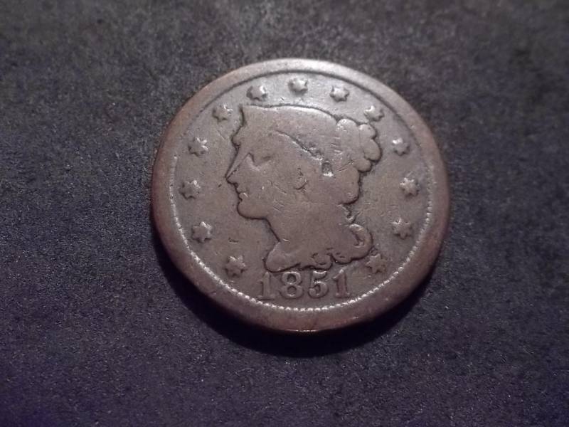 lot 101 image: 1851 Large Cent