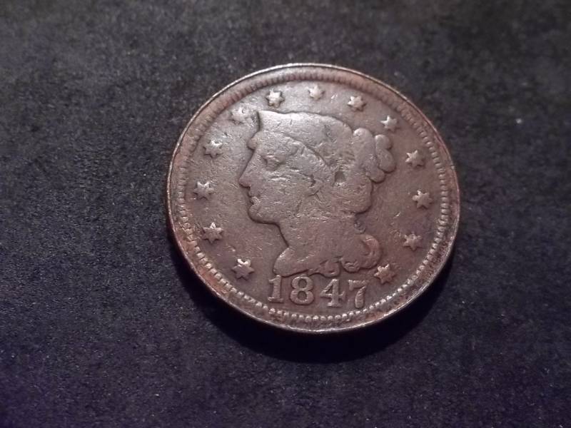 lot 103 image: 1847 Large Cent