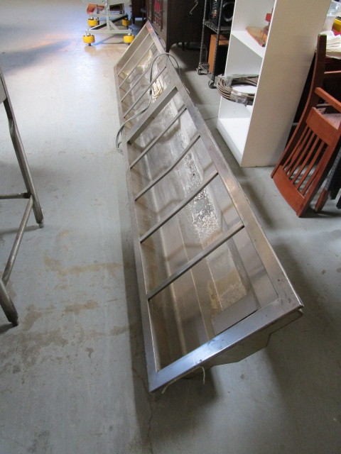 lot 402 image: STAINLESS STEEL STEAM TABLE