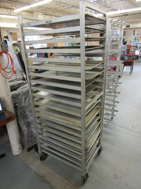 lot 406 image: NEW AGE STAINLESS STEEL BAKERY RACK