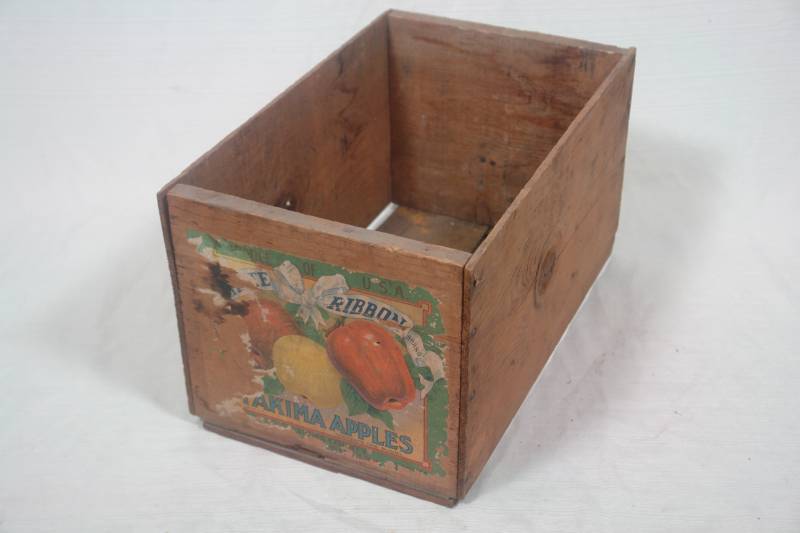lot 54 image: Wood Box with assorted Wheels
