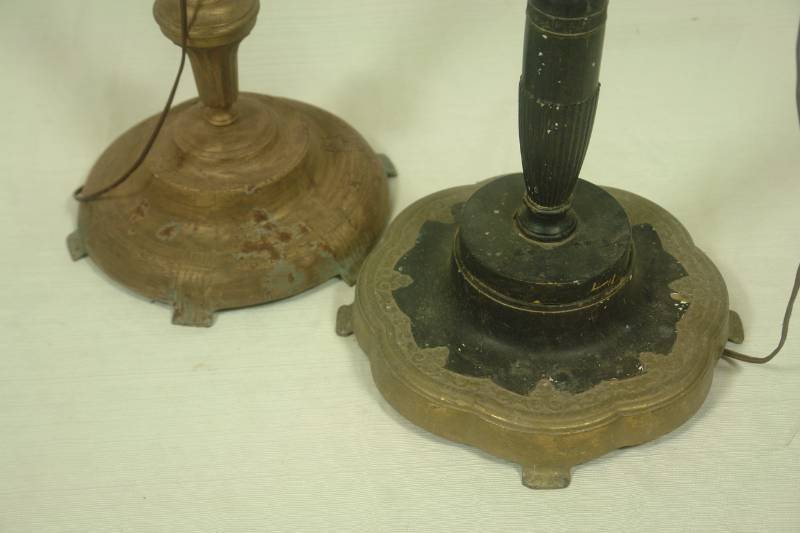 lot 59 image: Two Antique Floor Lamps