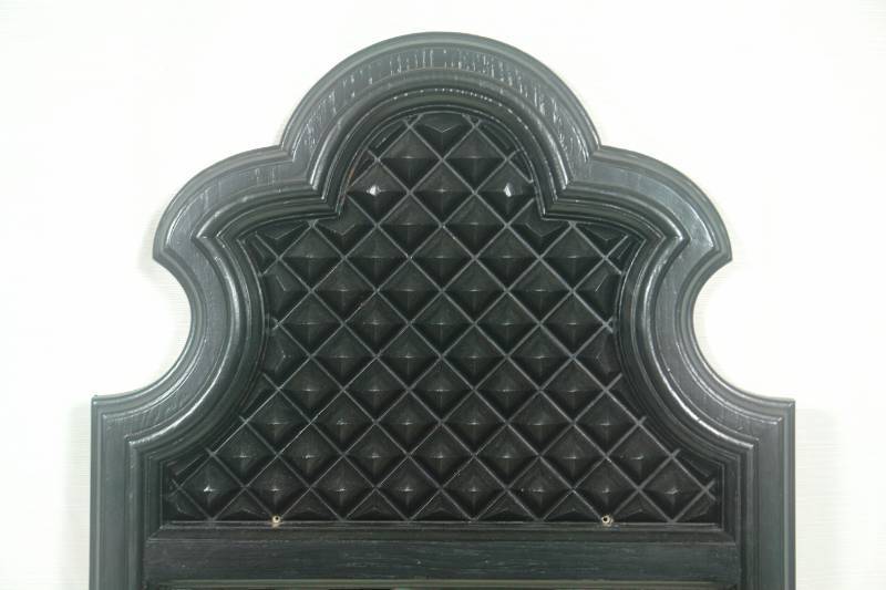 lot 37 image: Black Framed Mirror