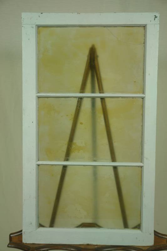 lot 29 image: Three 3-lite windows (frosted)