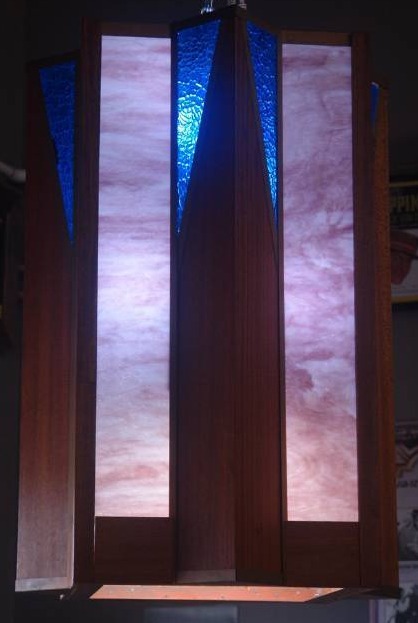 lot 70 image: Stained Glass Ceiling Light