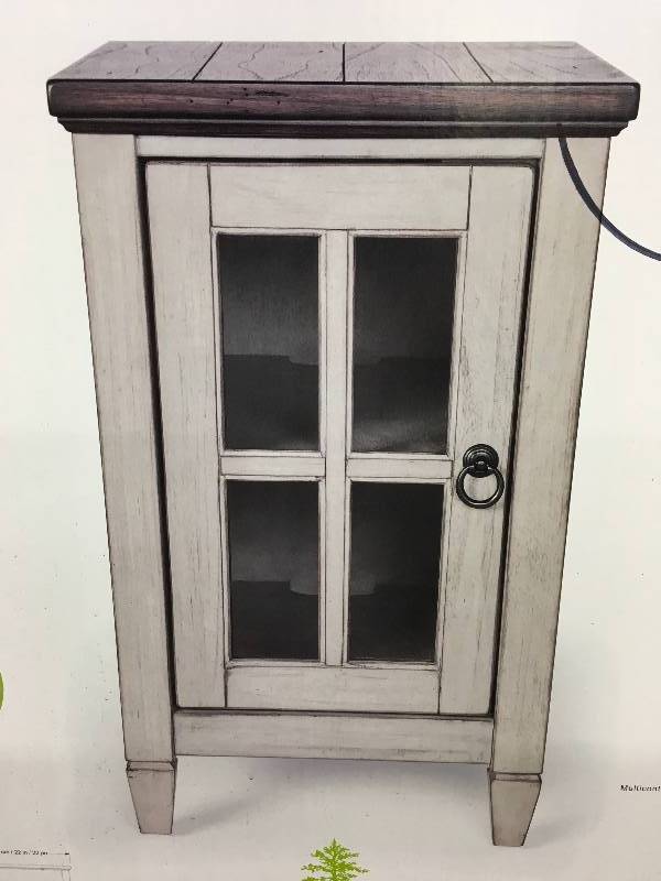 lot 9 image: Snow Chairside Table, Retail $99.99