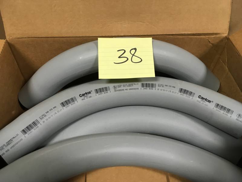 lot 38 image: Carlon UA9AJ 2 PVC Elbow, 90°, Schedule 40 not used