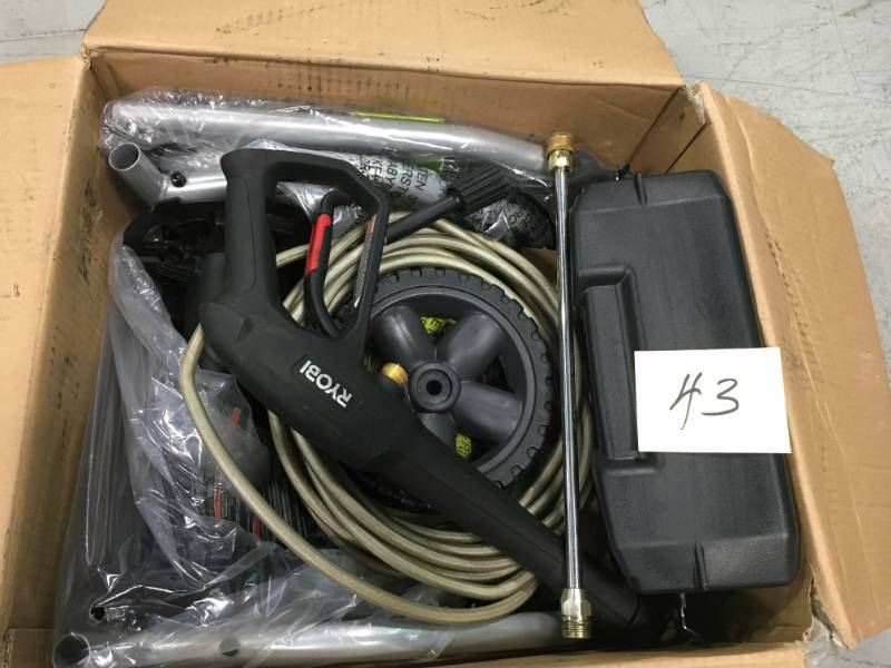 lot 43 image: Ryobi RY141900 2,000 PSI 1.2-GPM Electric Pressure Washer  Used in good working cond.