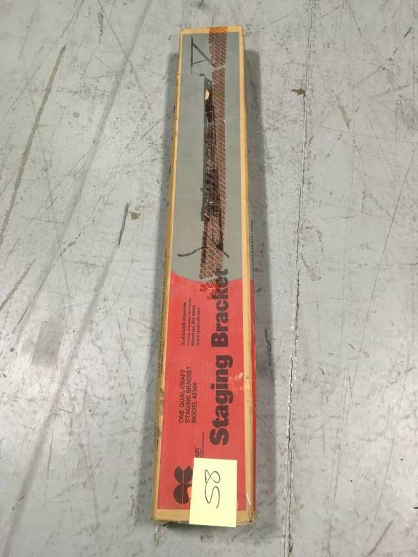 lot 58 image: Qualcraft Industries Bracket Staging Side Wall Stl 2300 not used