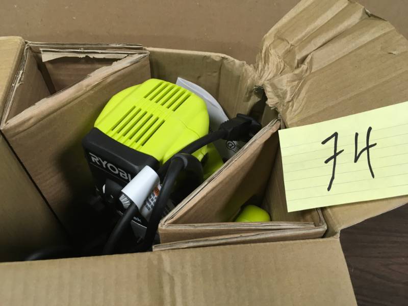 lot 74 image: Ryobi 2 Horse Power 10 Amp Plunge Base Router  Used in good working cond.