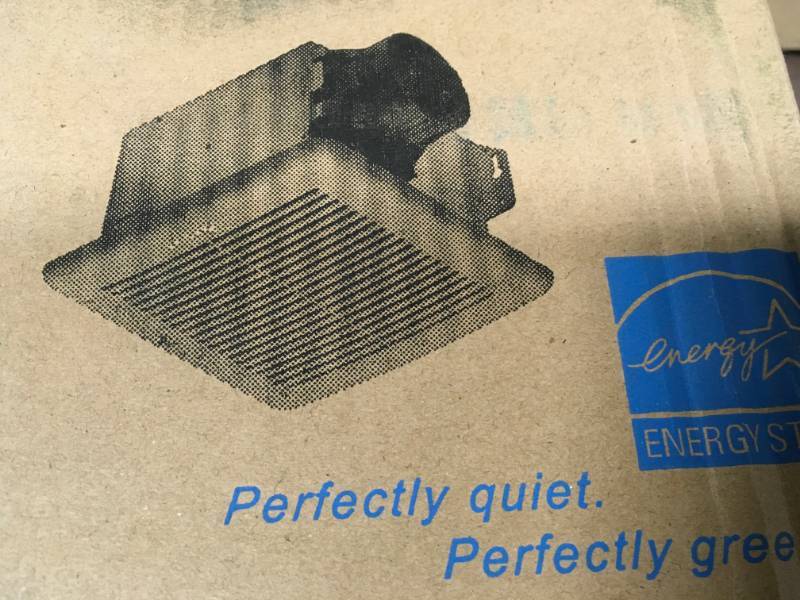 Delta Breez Green Builder 80 CFM Fan Single Speed - GBR80 open box not used