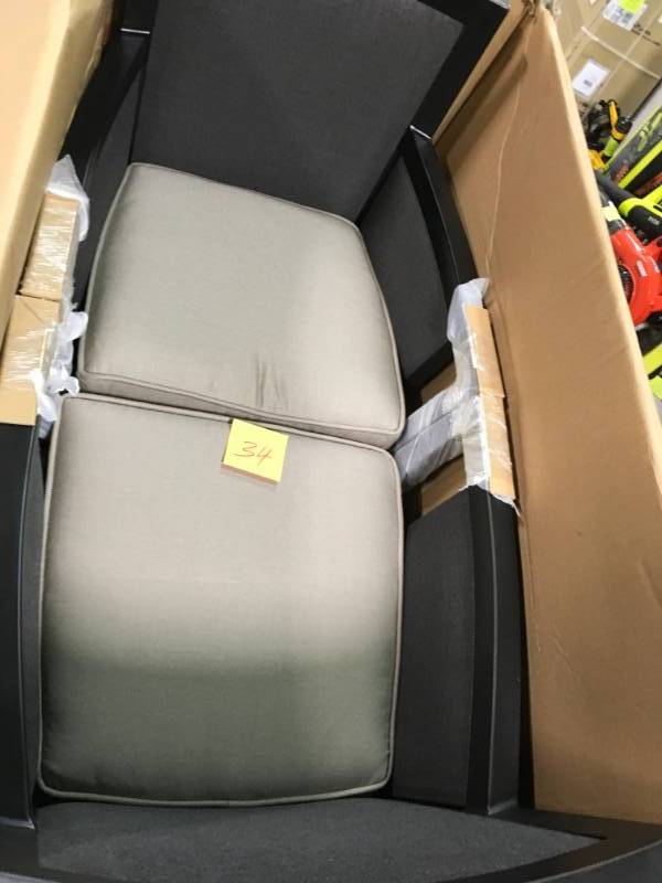 Greystone Patio High Dining Chair in Sparrow (2-Pack) open box not used