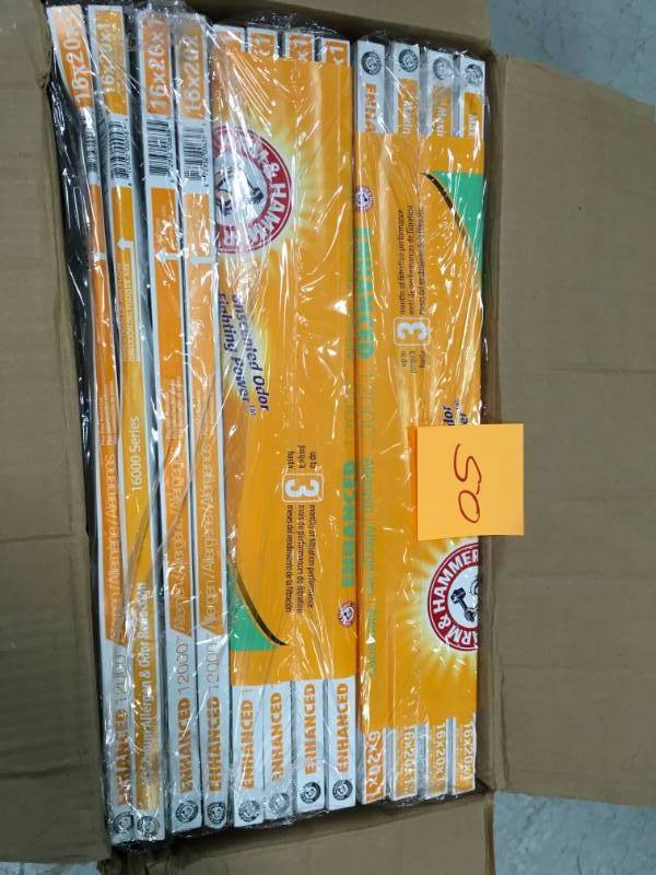 Arm & Hammer 16x20x1 Air Filter 12 PCS New