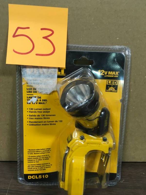 DeWalt  12-Volt Max LED Work Light not used