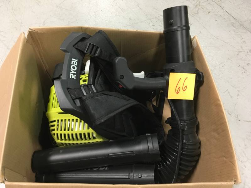 Ryobi 42cc 2-Cycle Backpack Leaf Blower used in good working condition