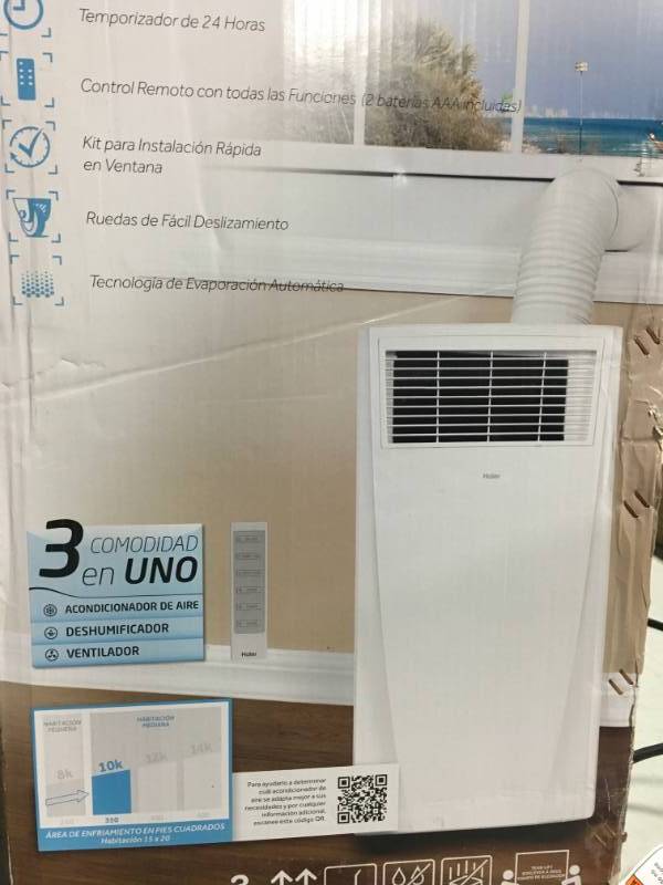 Haier  HPP10XCT 10,000 BTU Portable Air Conditioner open box not used