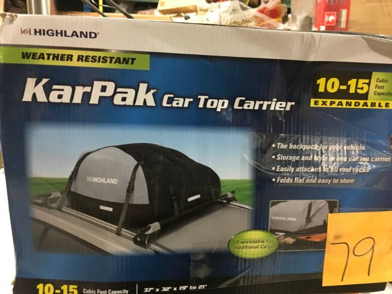 Highland Expandable KarPak Car-Top Carrier  open box not used