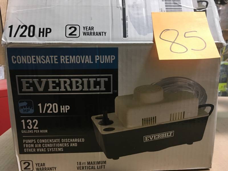 Everbilt CSP010 115-Volt Condensate Removal Pump open box not used
