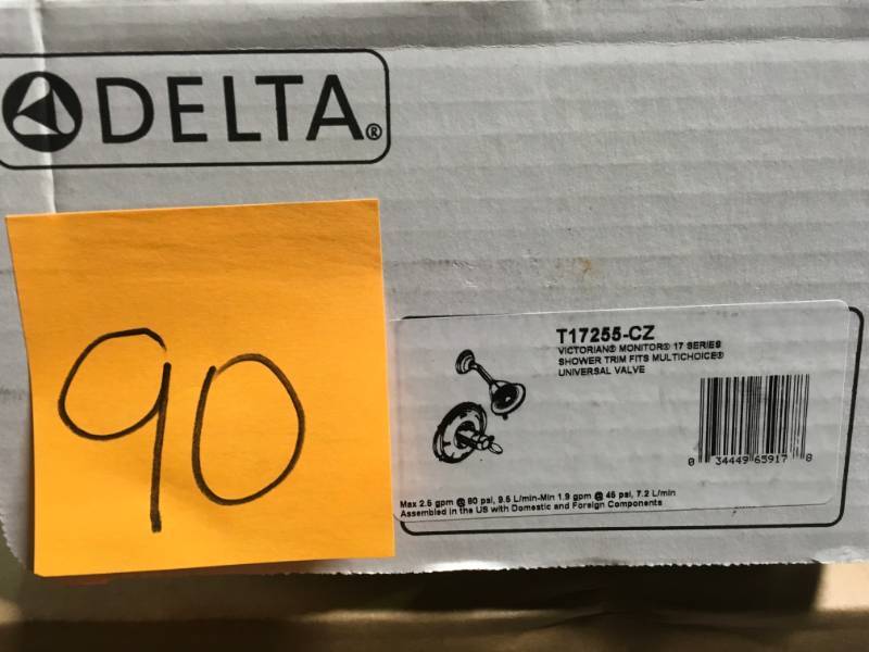 Delta Faucet T17255-CZ Victorian 1-Handle Shower Only Faucet Trim Kit in Champagne Bronze